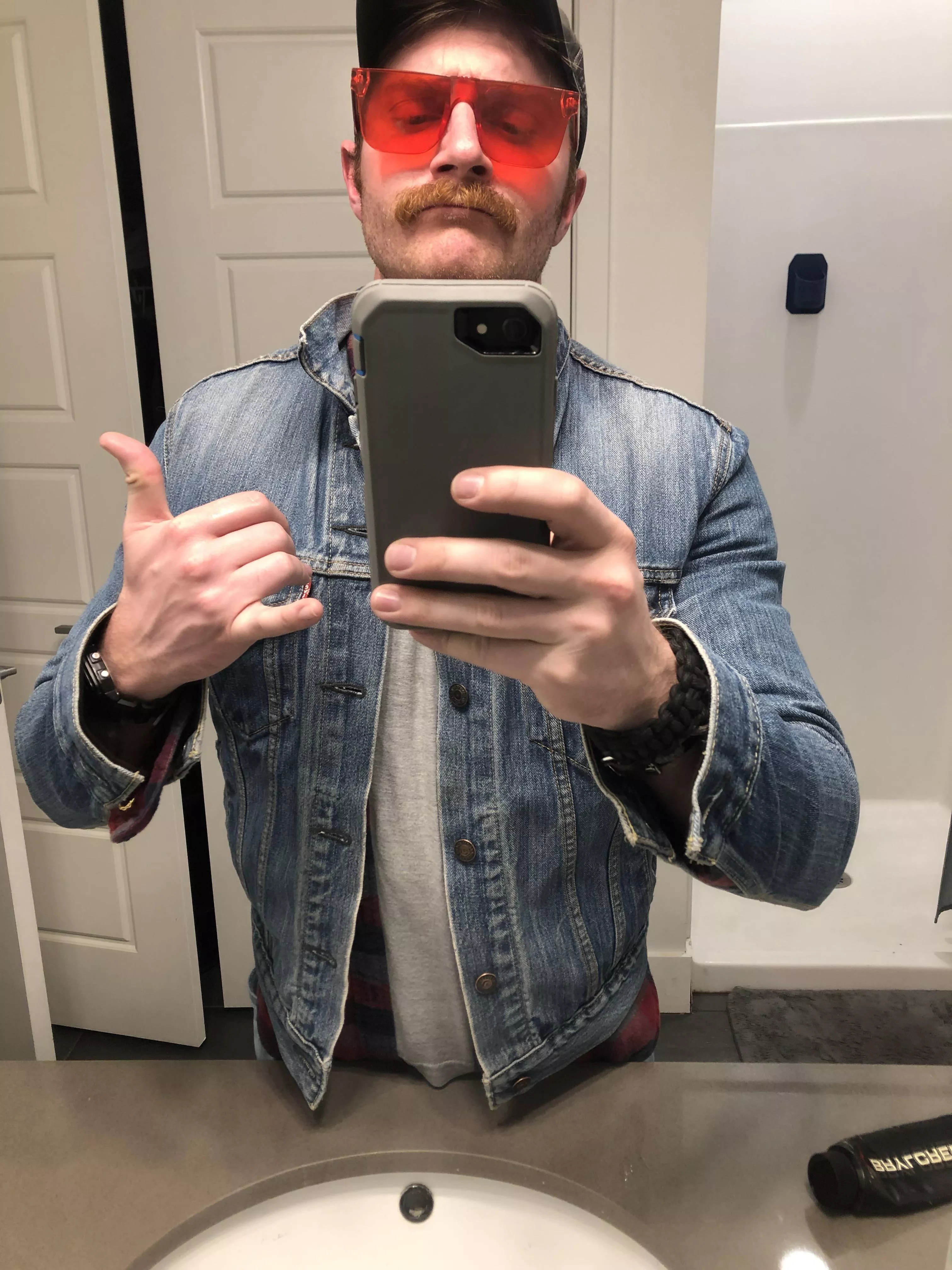 Doing a new bit where I wear rose colored glasses Doing a new bit where I wear rose colored glasses