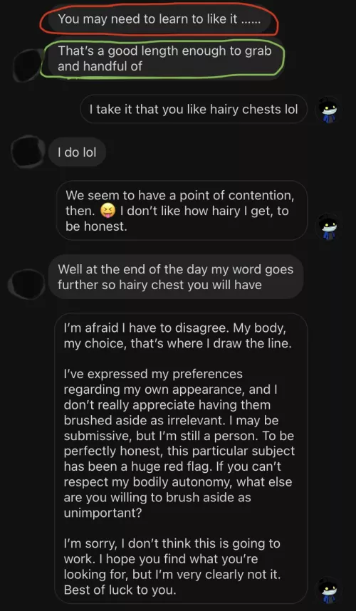 Don’t be afraid to stand up for yourself.