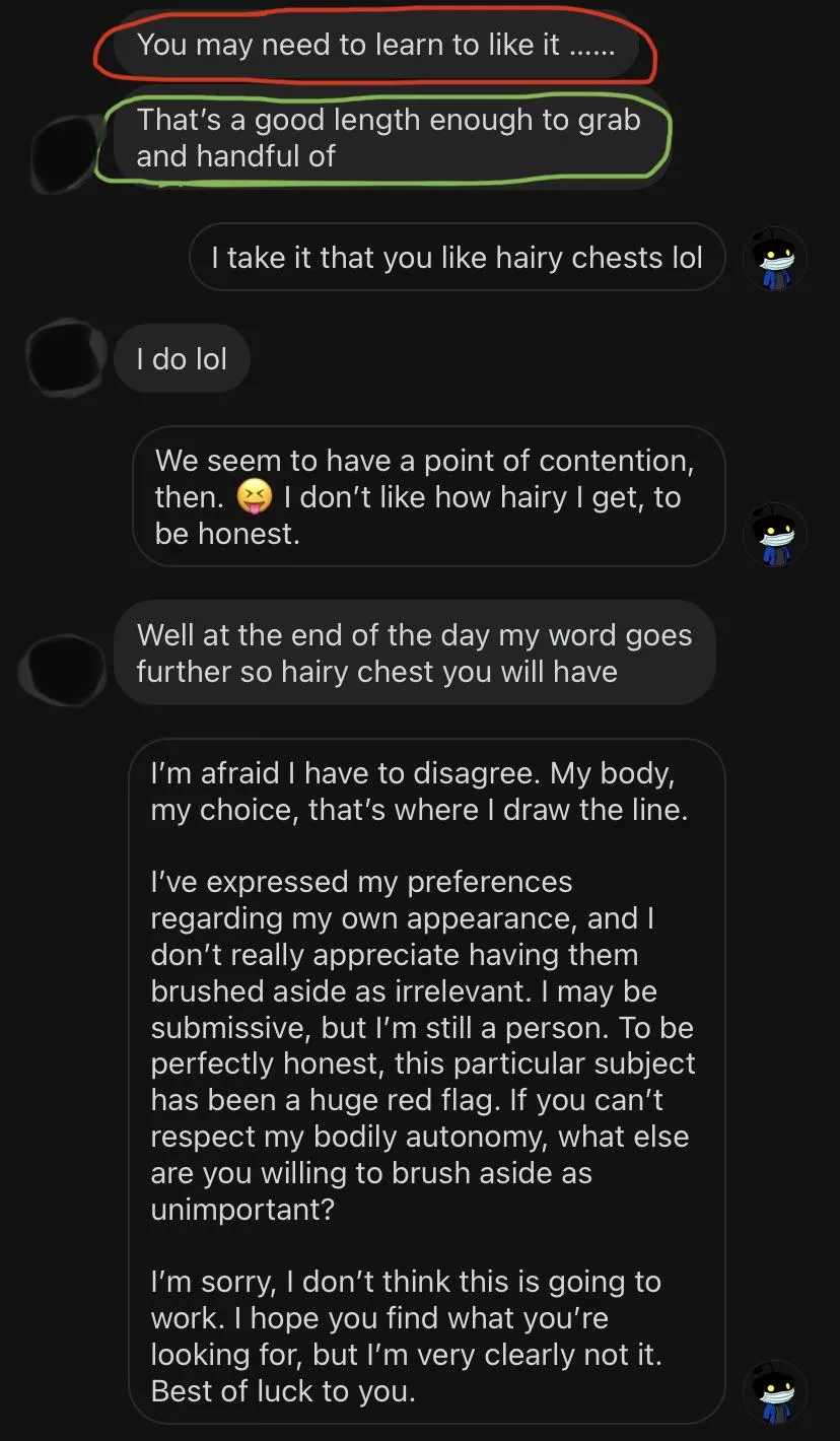 Don’t be afraid to stand up for yourself.