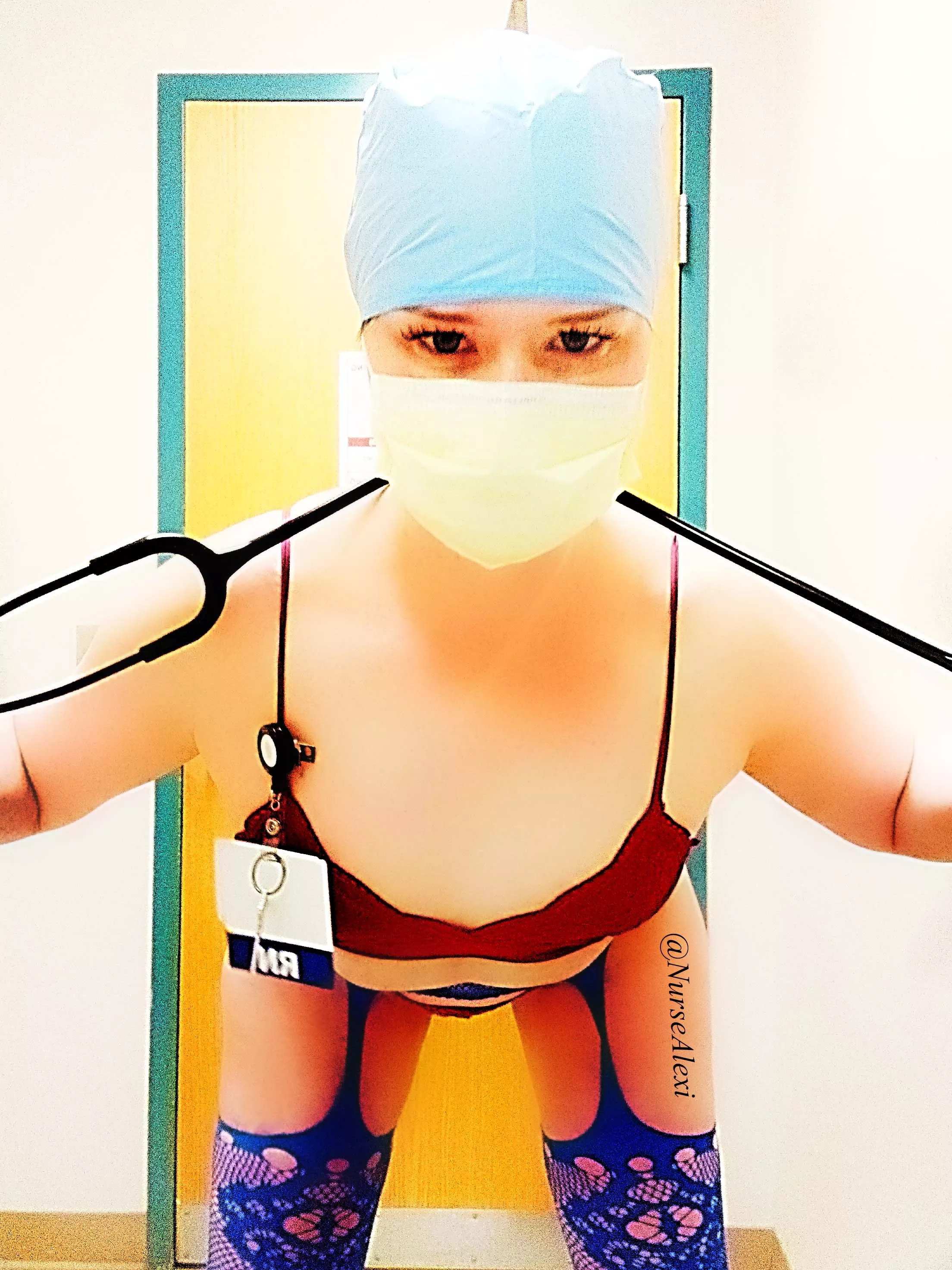 Don't worry, I'll be gentle...if you want 🩺💉🧤😈😇👅