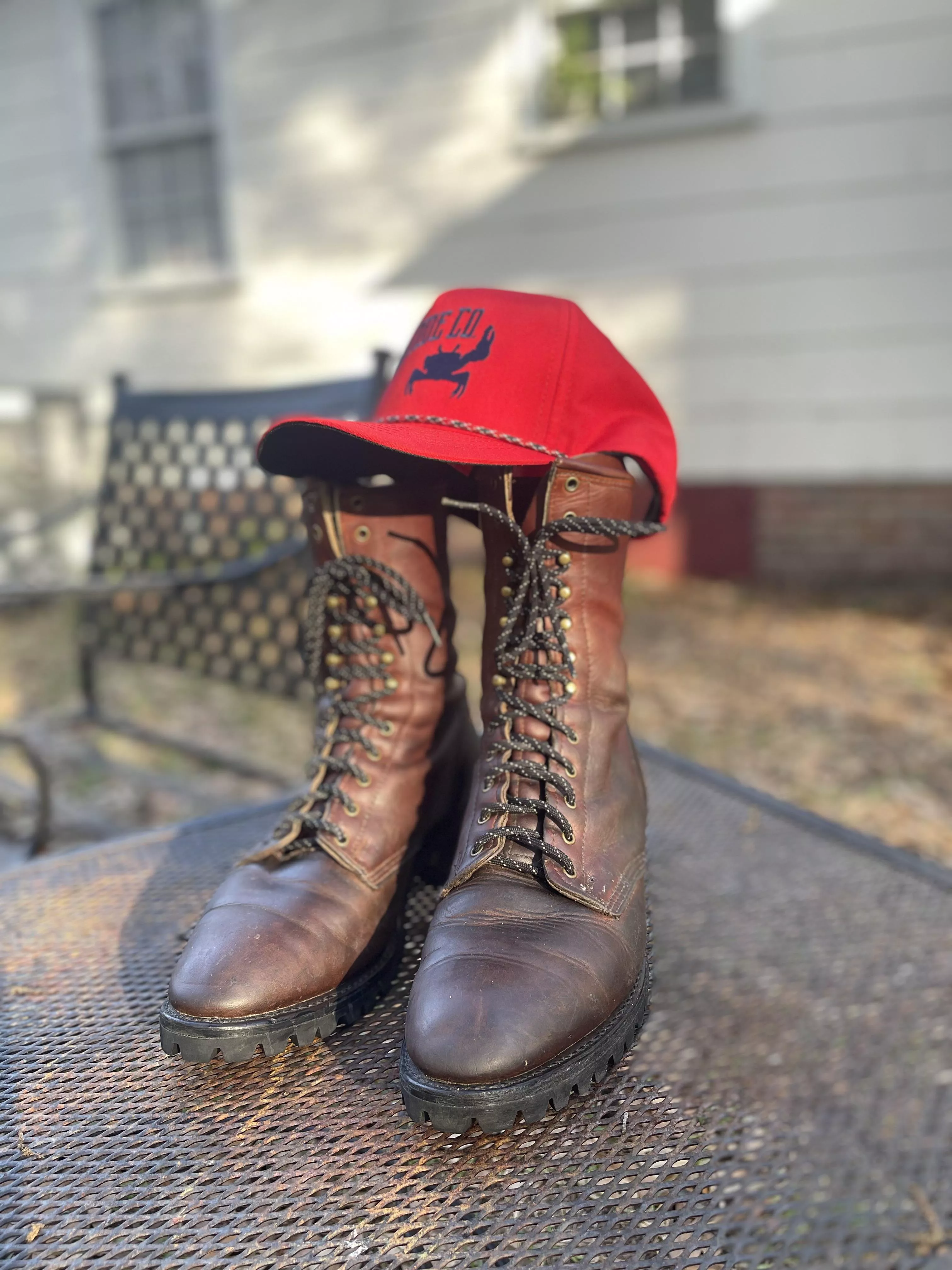 Double h boots I bought second hand and fixed em up