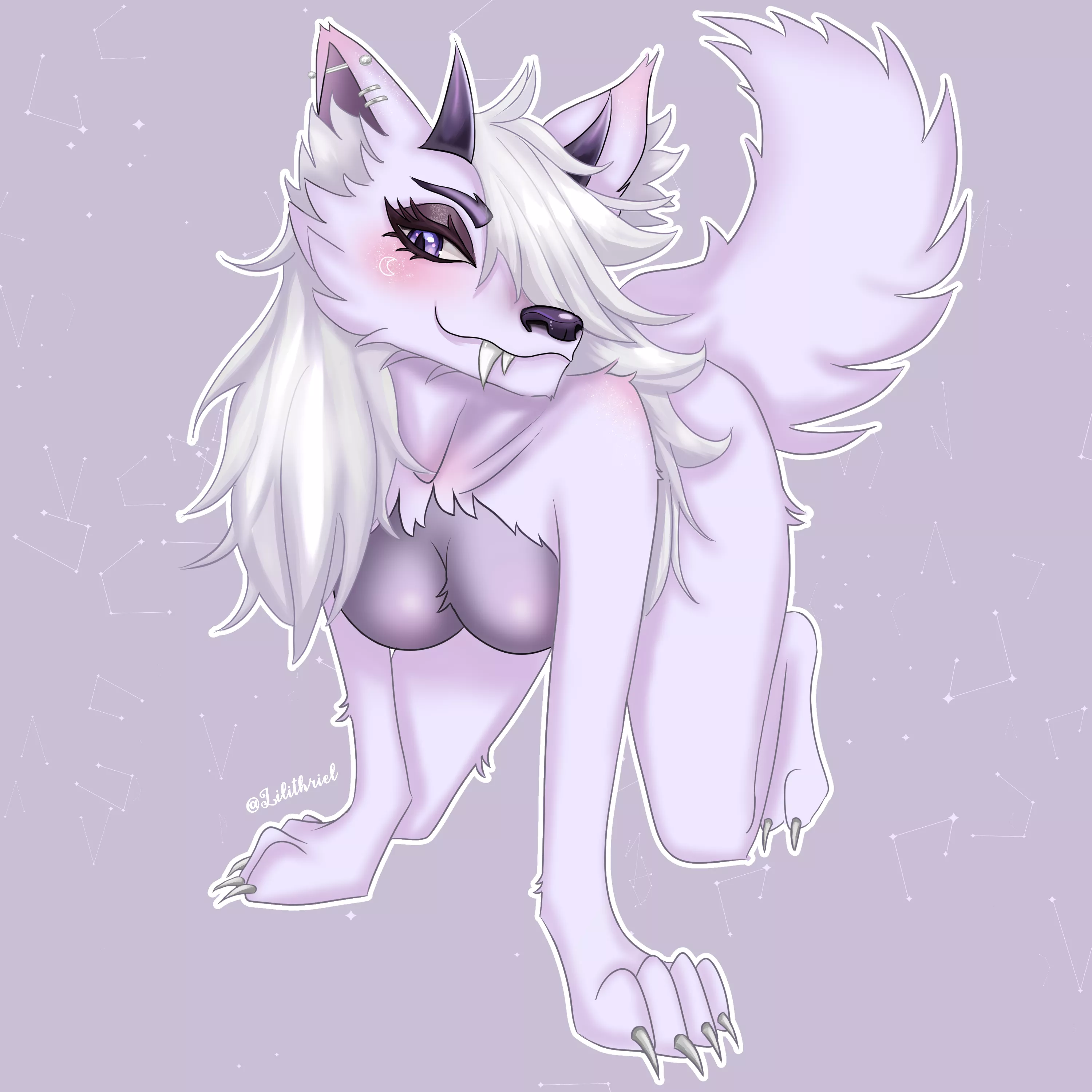 Drew a new OC, I call her Lilac <3 @Lilithriell_ on Twitter