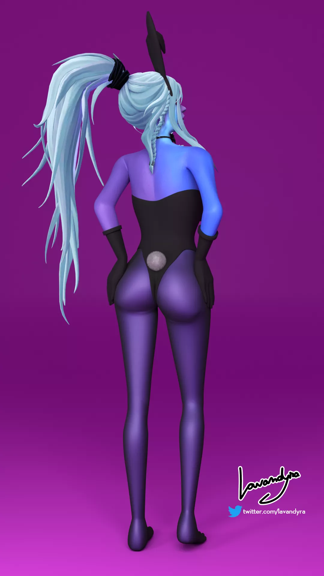 Drow Ranger Arcana Bunny (#2) (Lavandyra)