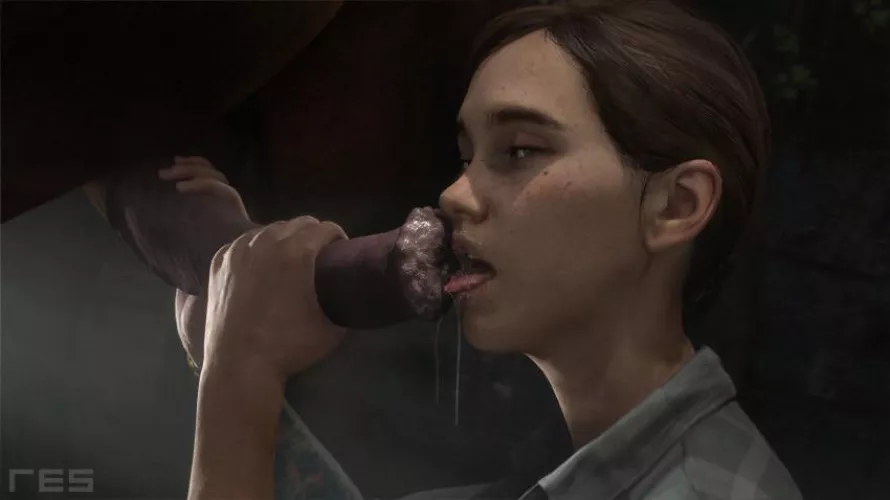 Ellie teasing the tip of her horses cock (witcherres)