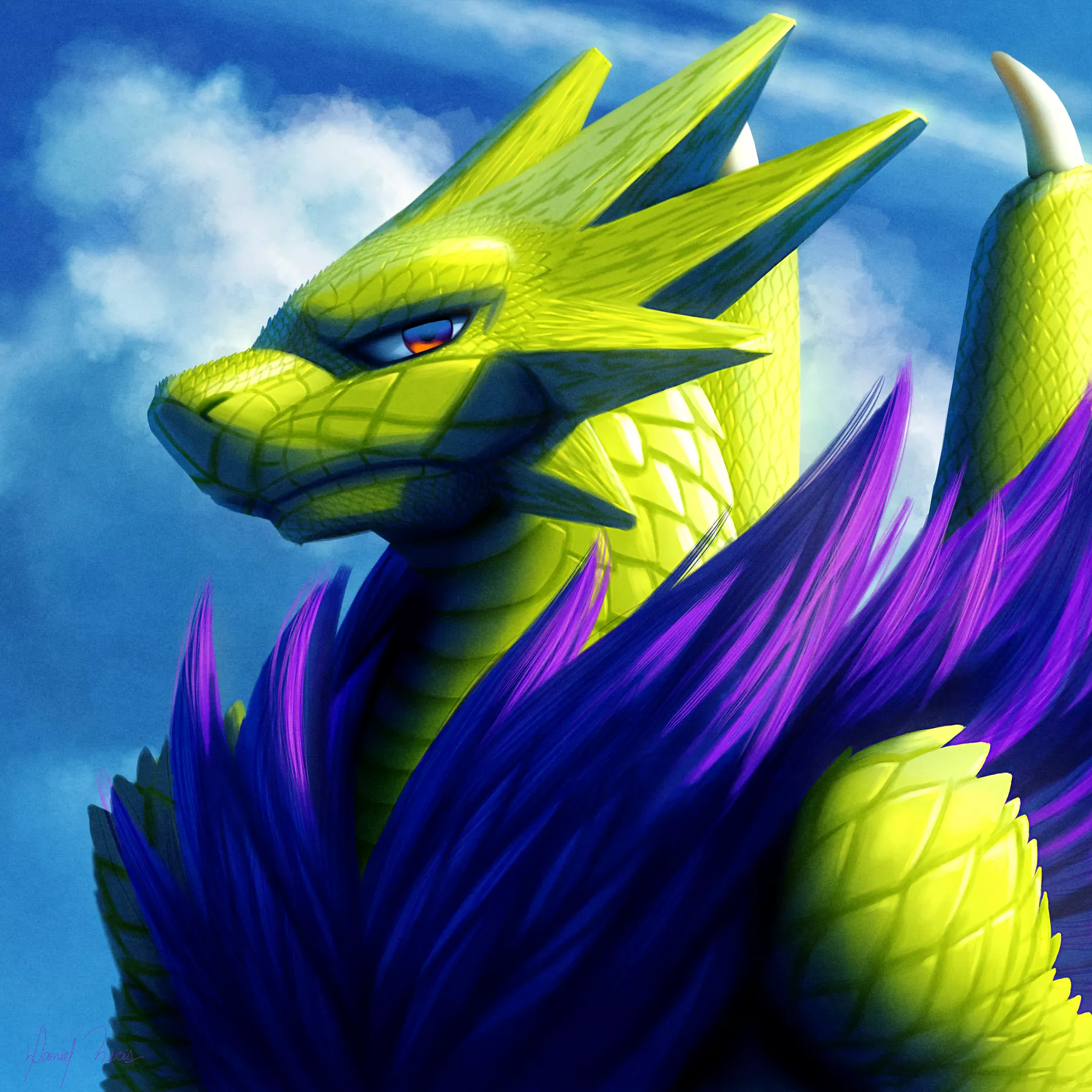 Emerald Dragon (art by me)