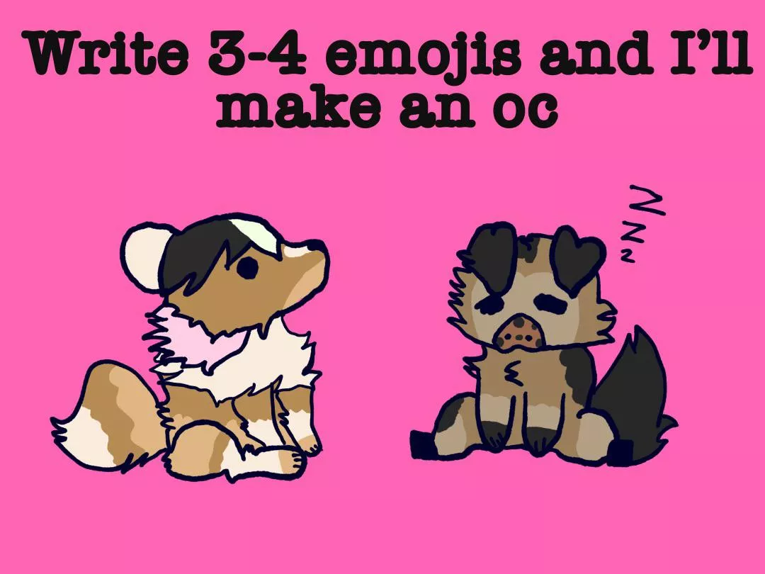 Emoji ocs :D Btw when they’re done the person asking can keep em