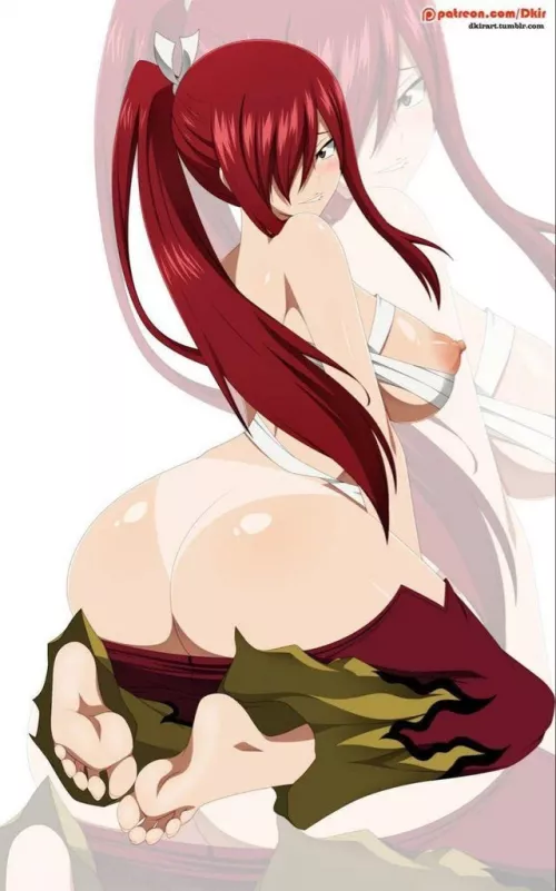 Erza in a ponytail arouses me so much