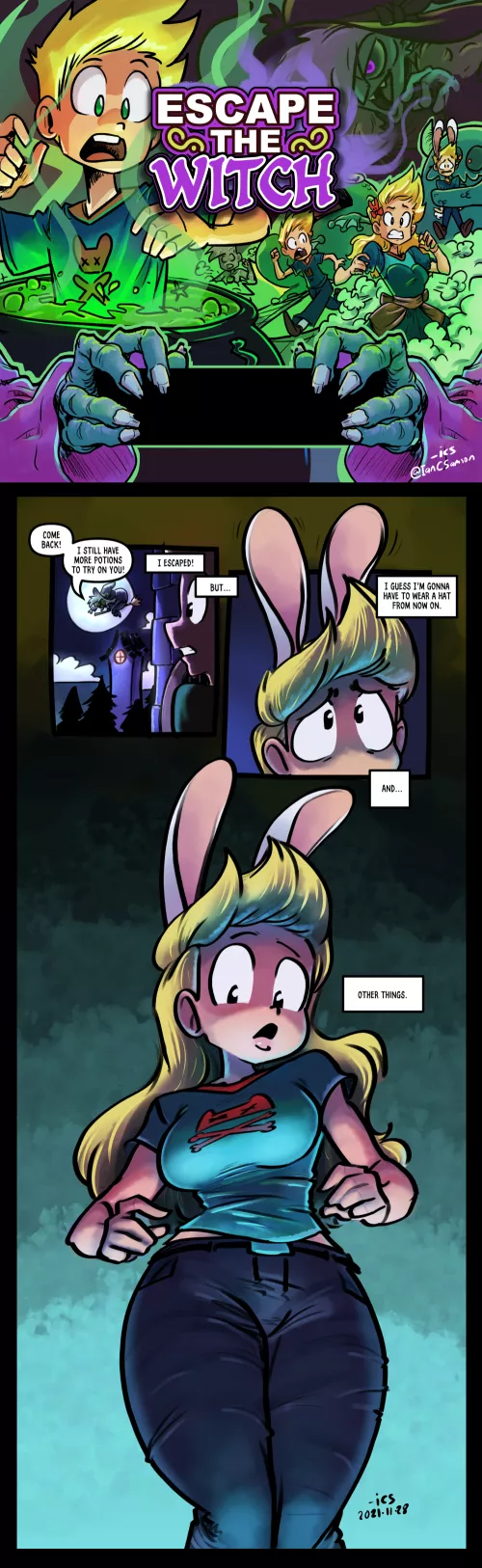 Escape the Witch by Tran4of3 (MTF/TG, Bunny Girl)