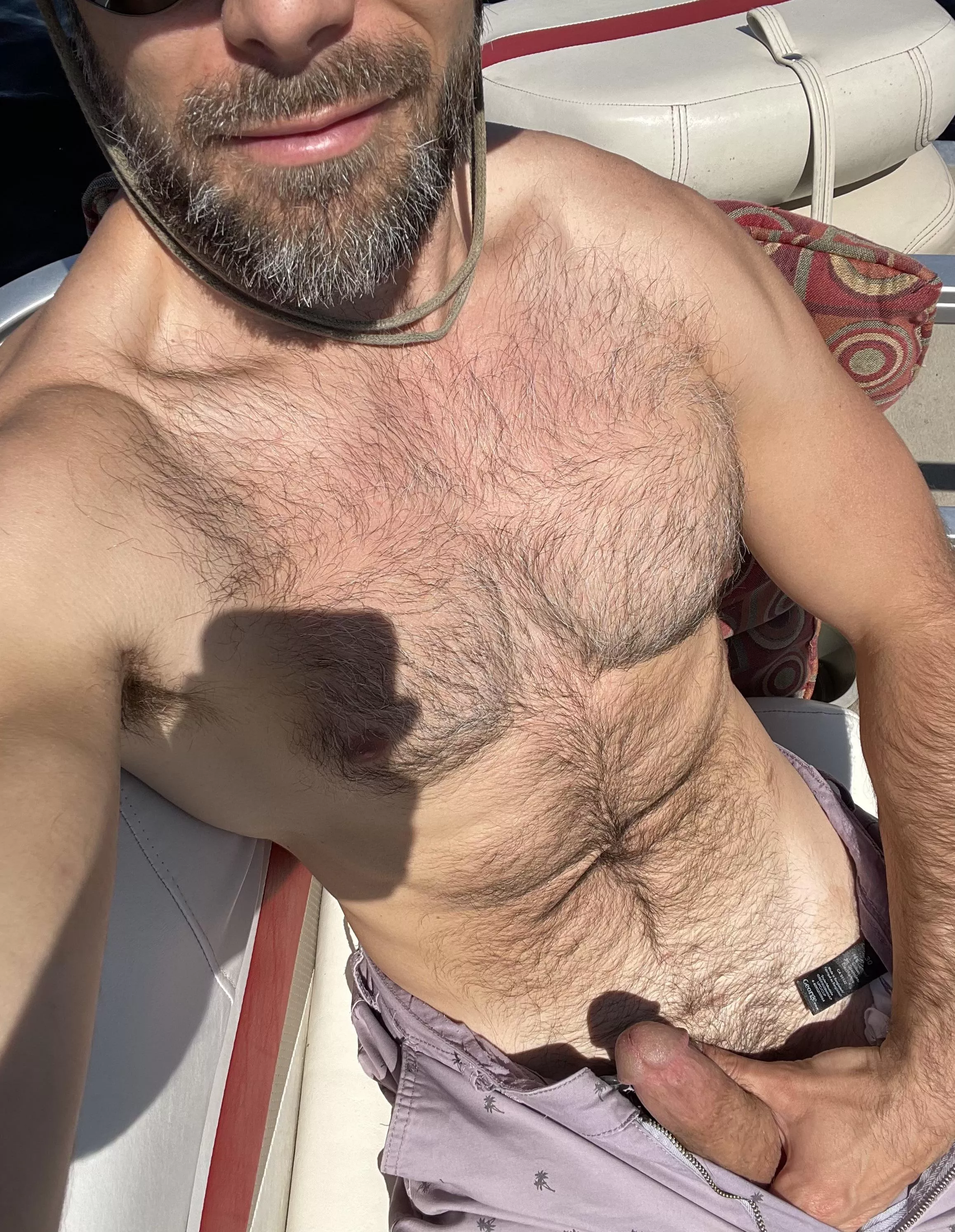 Even though there are other fisherman on the boat I couldn’t help but whip it out. Even though there are other fisherman on the boat I couldn’t help but whip it out.