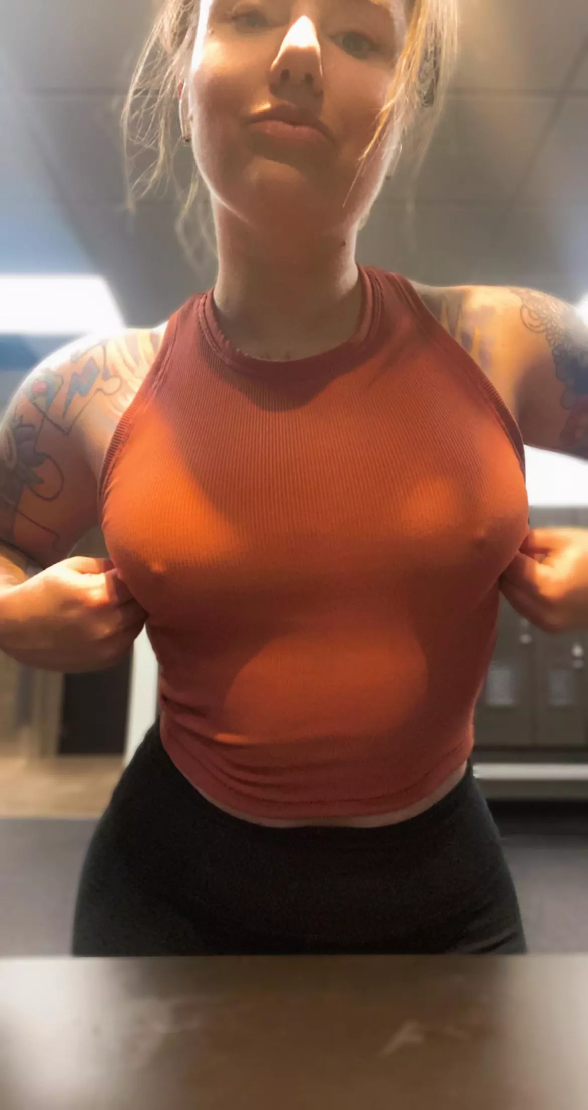 Everyone was really nice to me in the gym this morning:)