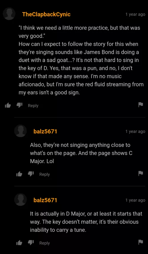 Everyone's ears were bleeding