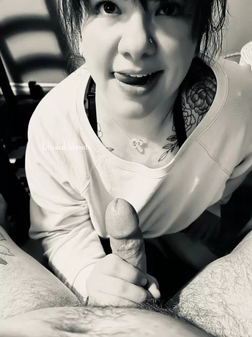 Eye contact… when he says to look up at him I always do so he can see just how much I enjoy serving him