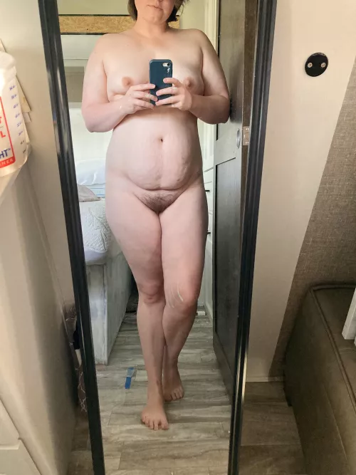 [F, 27, 180, 5’ 4”] I’m struggling today to love my mom body since I haven’t been taking care of it like I should. Maybe after the weekend I’ll get back on track.