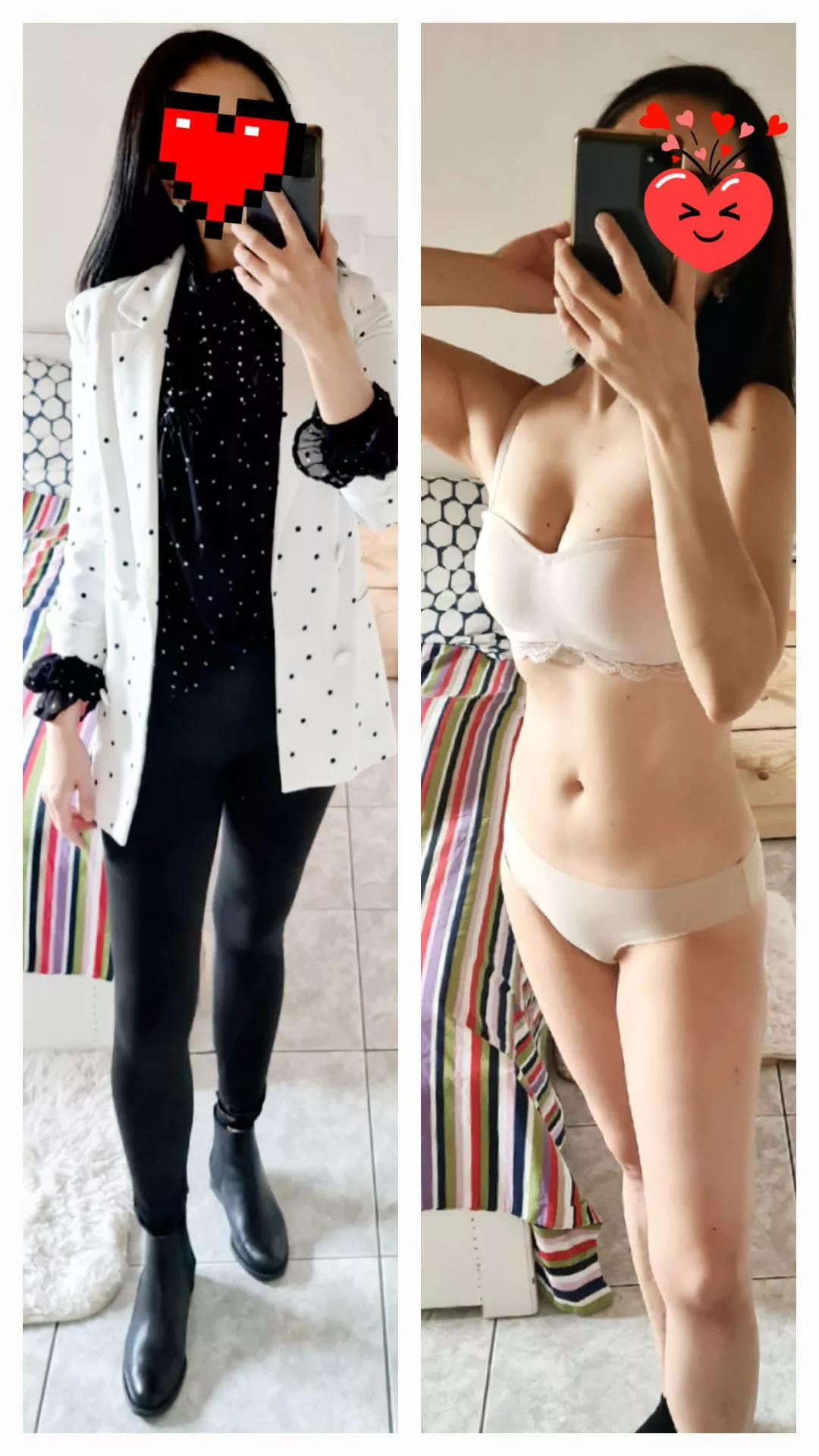 [F] Working from home today, I decided to dress up 😝