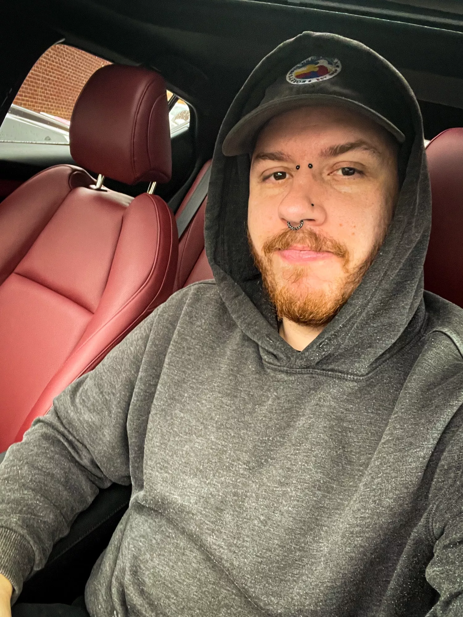 Feelin’ blessed, never stressed in my brand new car