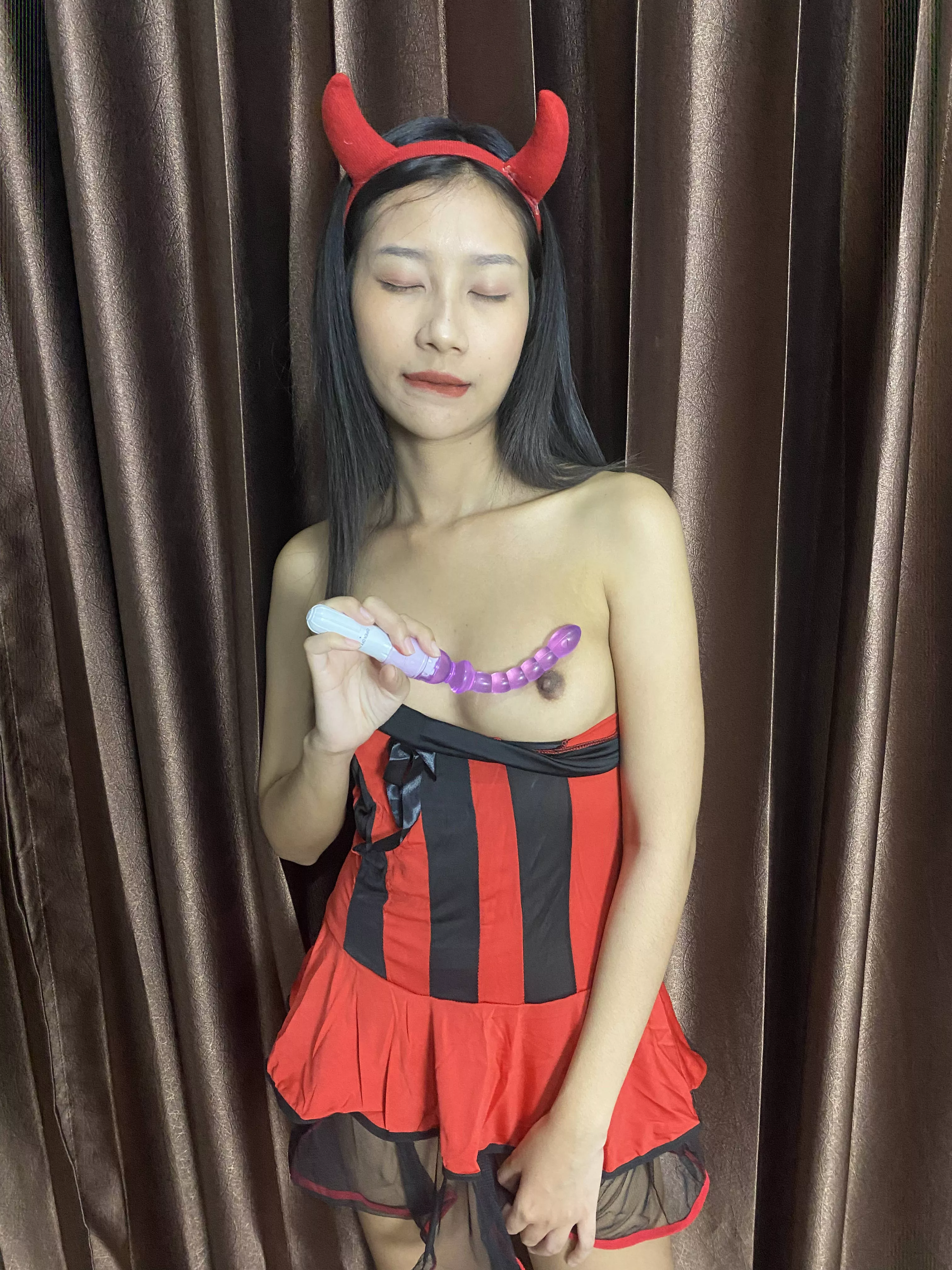 Feeling good with that purple rod 😊