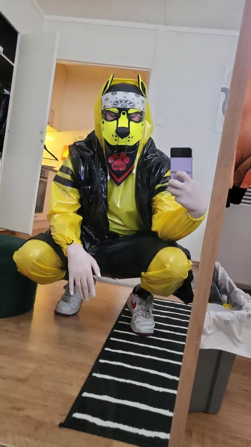 Feeling kinda sexy, and extremely sweaty 🐶💦