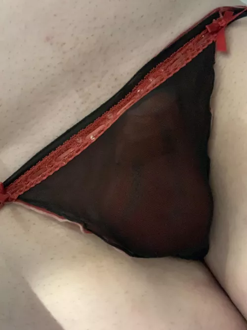 Feels so good in my wife’s panties 😋