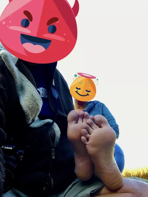 Feet after a 5 mile hike! So tasty….