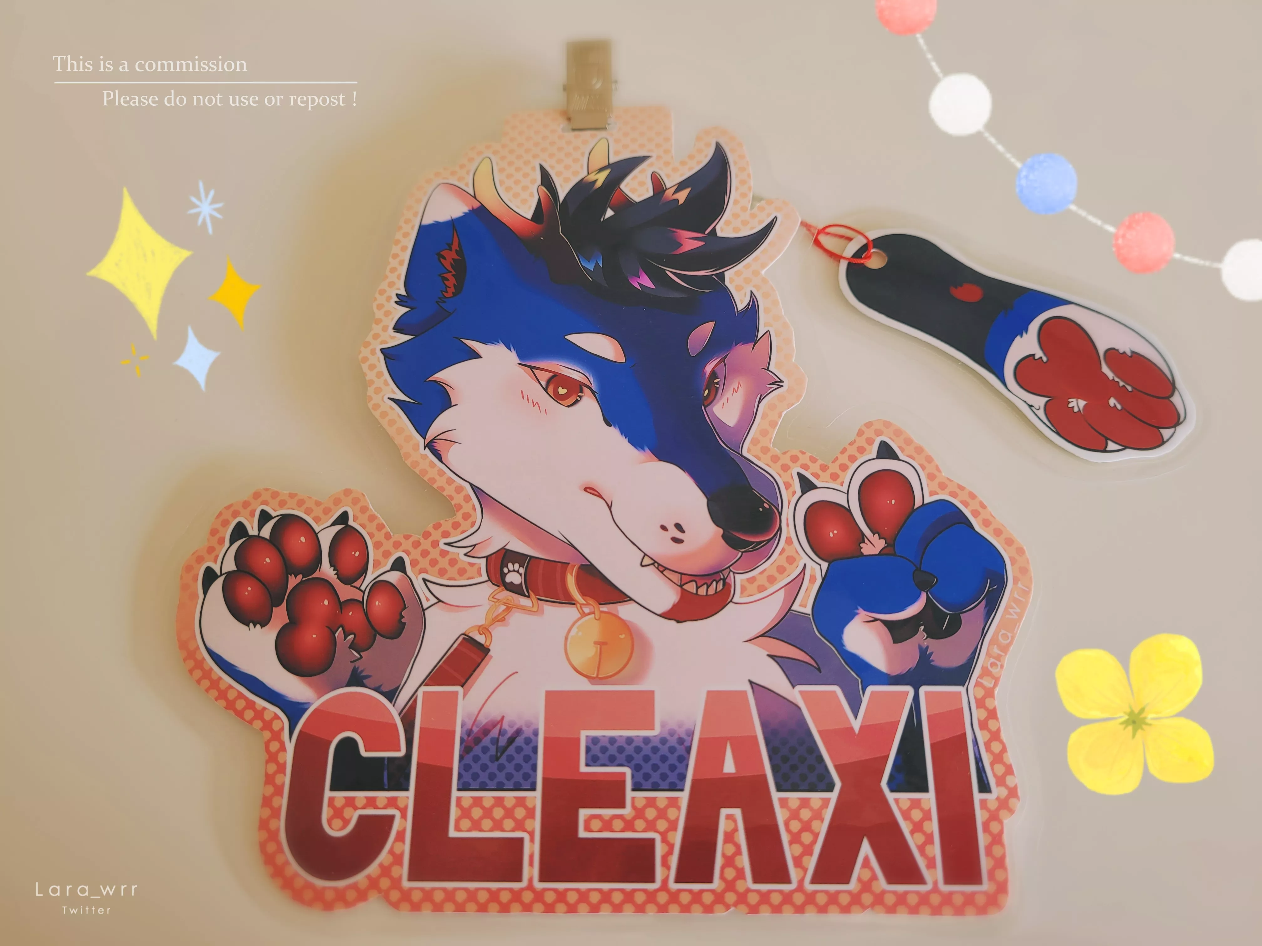 Finished badge commission~ 🌈🌼🌱