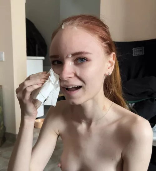 Finishing the cleaning and waiting for next one😊 Will u give it to me?🫦