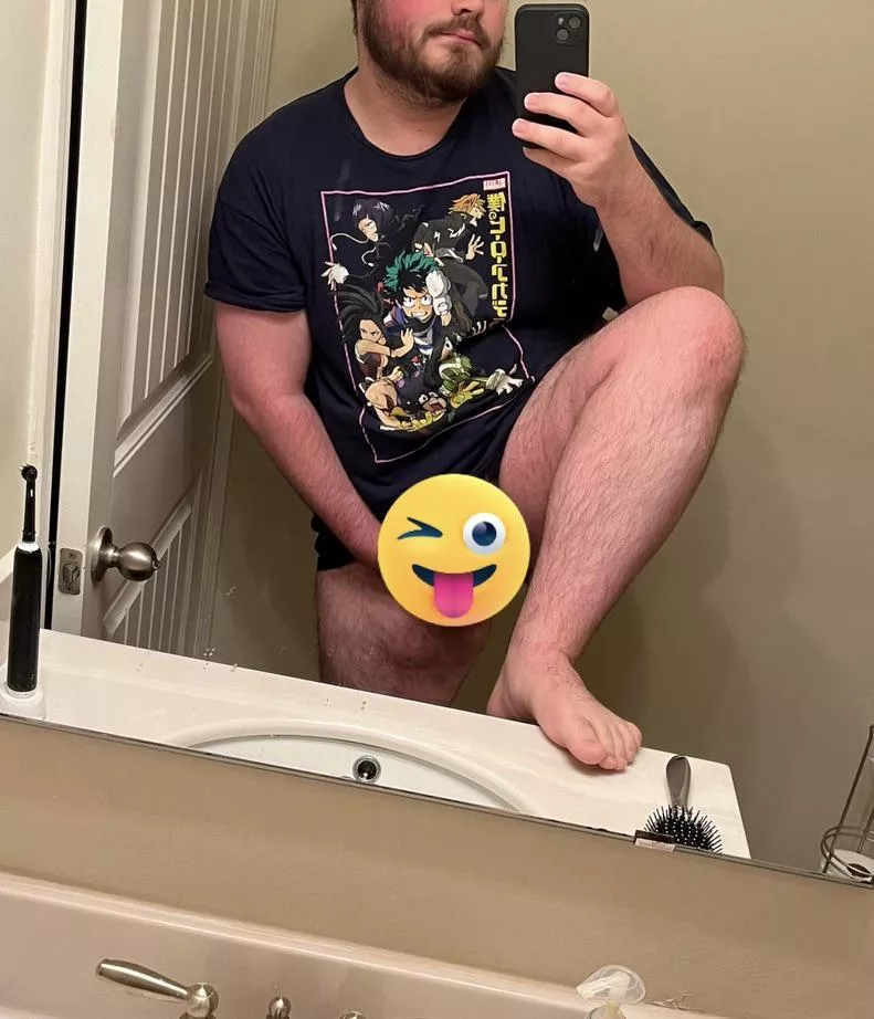 First person to clean my mirror gets to see what’s under the emoji