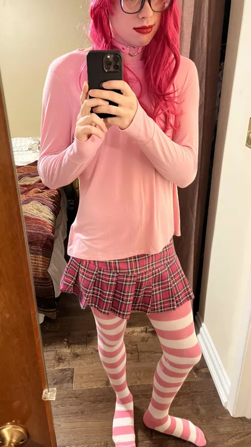 First time trying lipstick.