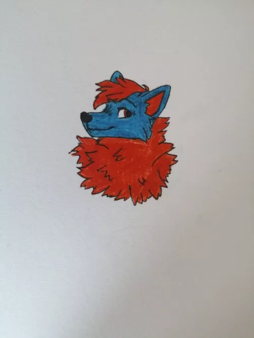 Fist EVER fursona drawing