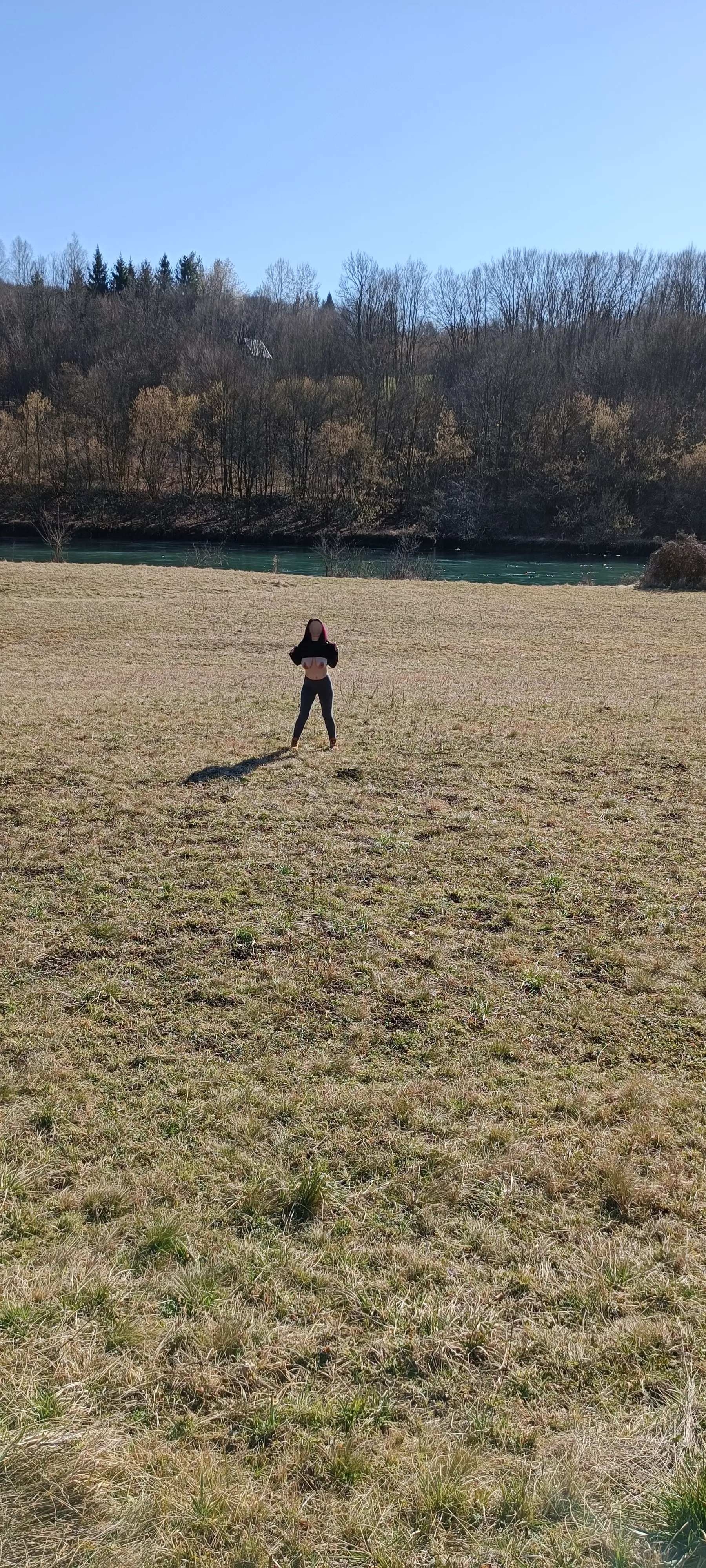 Flashing from the field 😈 Flashing from the field 😈