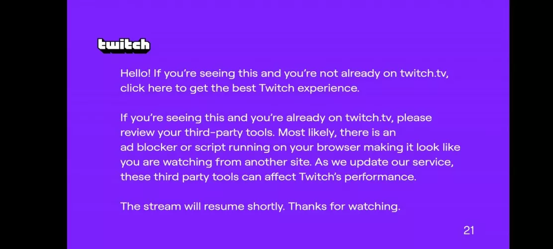 For the love of God, I am watching on Vanilla Mozilla Firefox. Never had this keeps blocking the stream for 30 seconds at a time and I can't skip. STOP THIS CRAP.