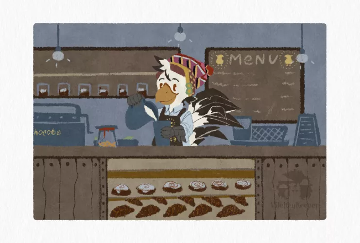 Fresh coffee (art by me)