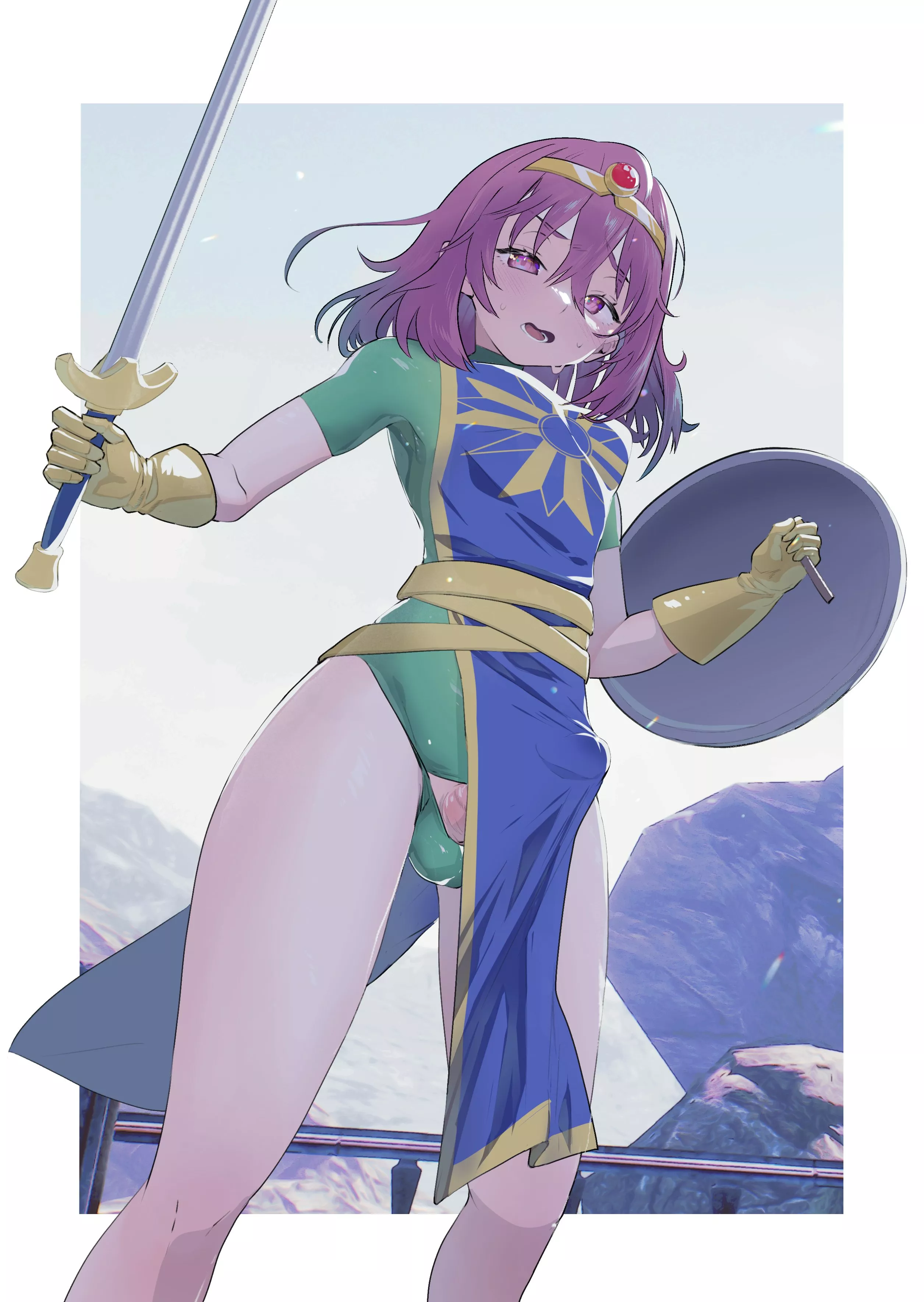 Futa Hero Has a Wardrobe Malfunction (afterlife_F) [Original]