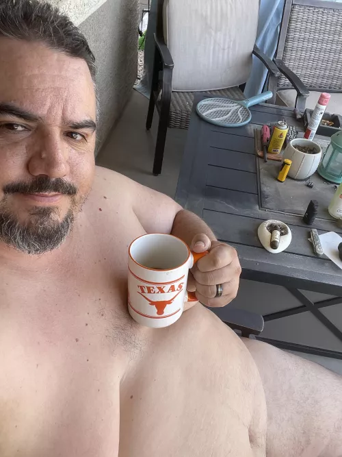 Getting hot in Phoenix. Mornings are becoming the only time to have coffee outside these days.