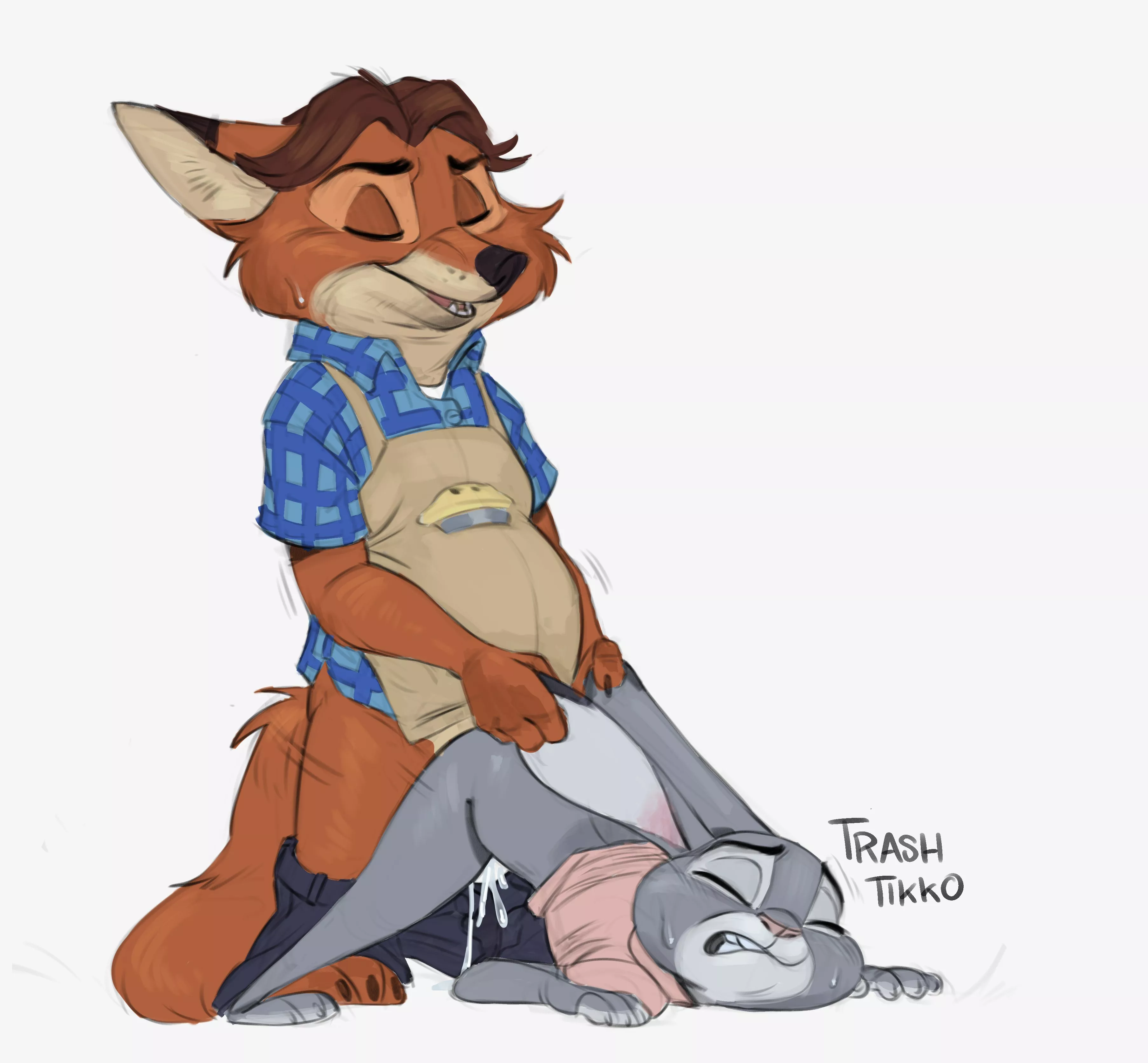 Gideon and Judy make up (TrashTikko)