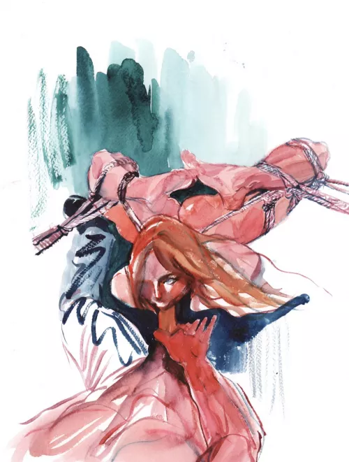 Good girl training 🔥 commissioned piece, painted by me ✨