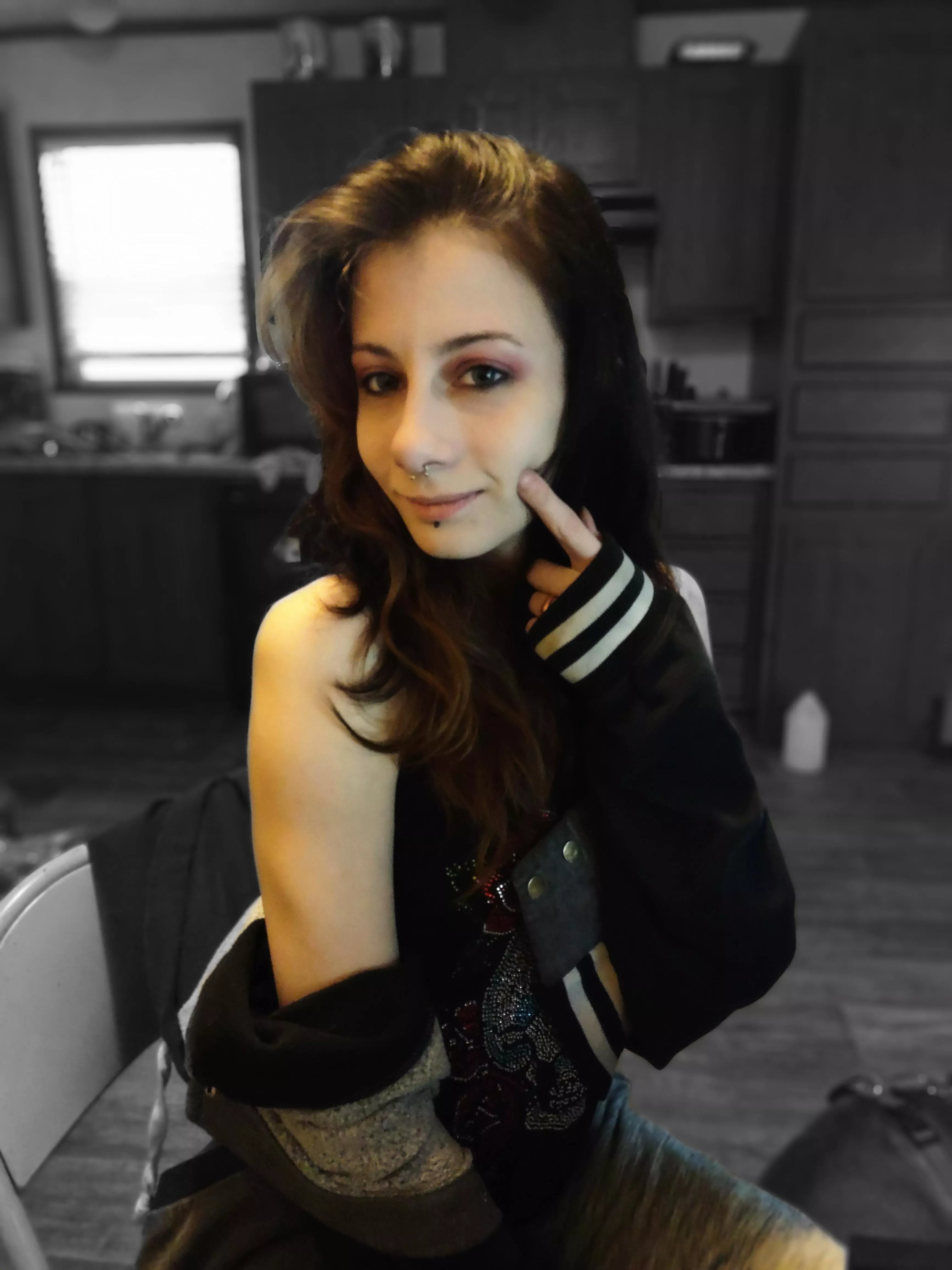 Goofing off before a shoot Goofing off before a shoot