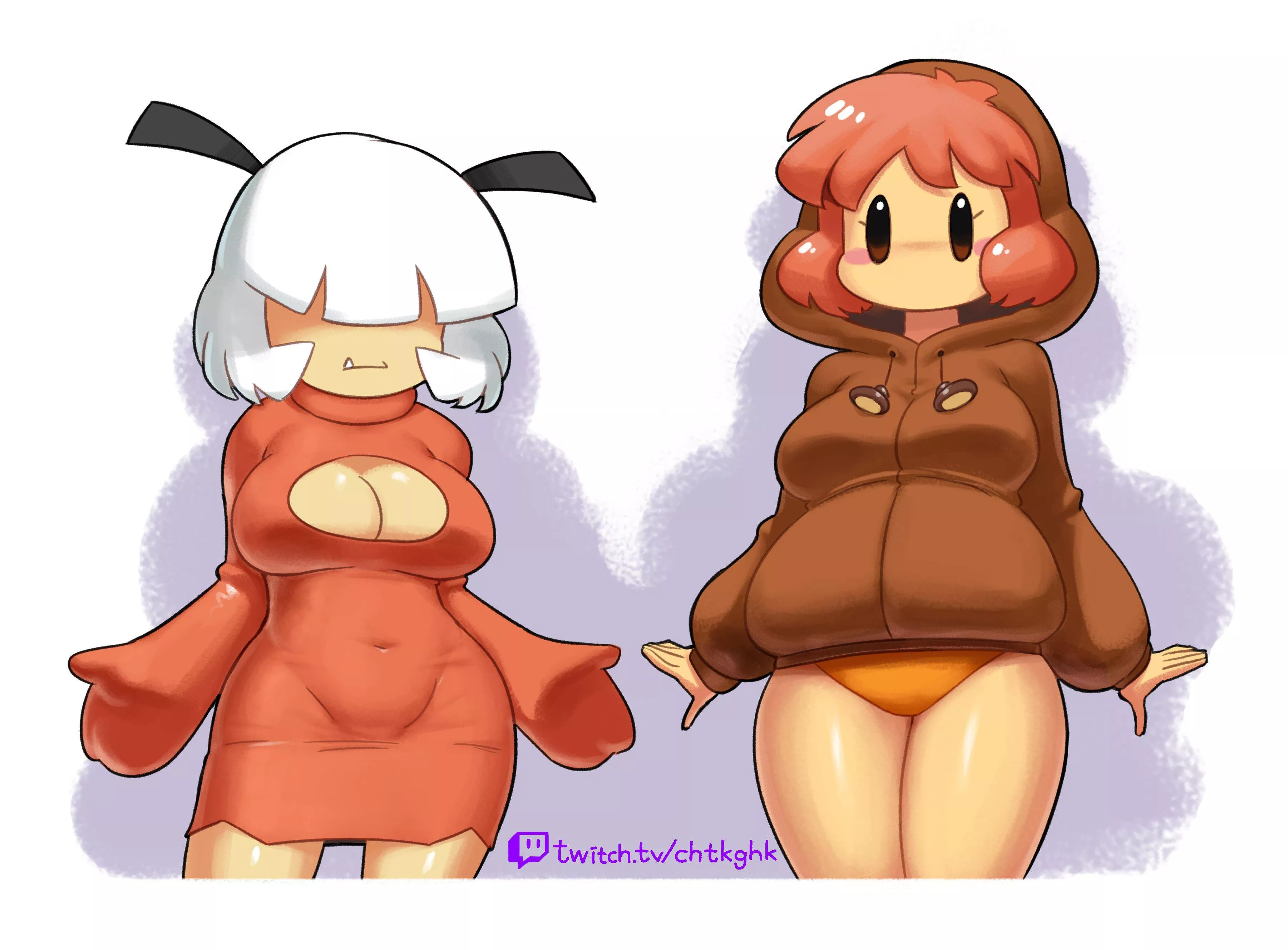 Goomba Girl Porn - Goomba gal and Waddle Dee clothes swap nudes by LimboFall