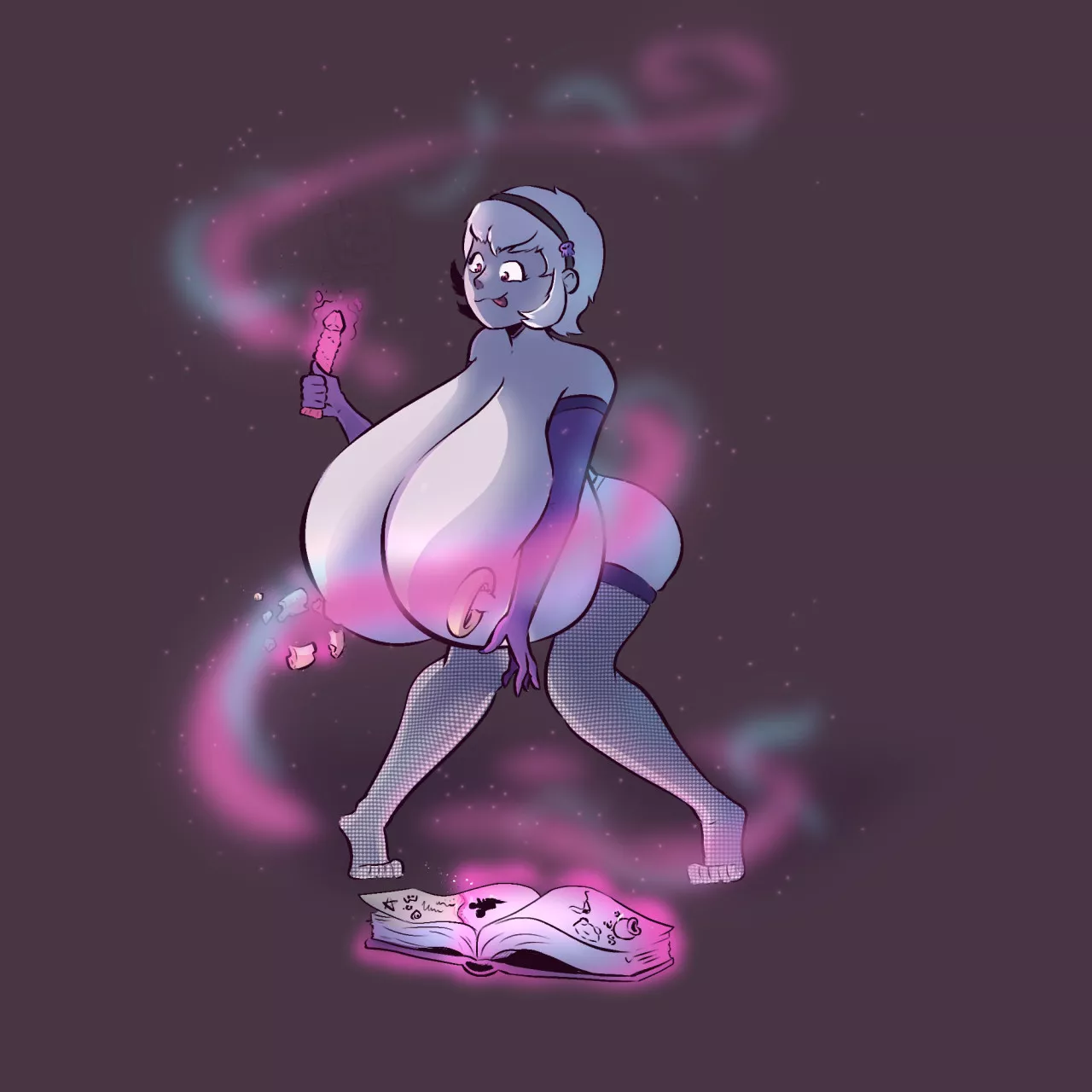 Got commissioned to draw this piece of rose being transformed somewhat!