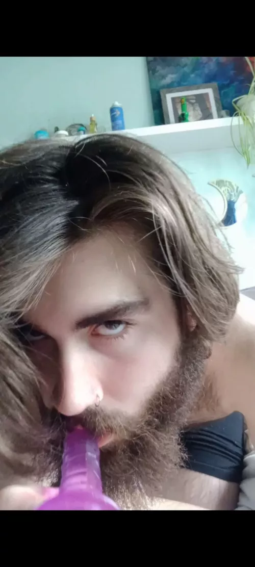 Got my first dildo the other day. Wish it was your cock...