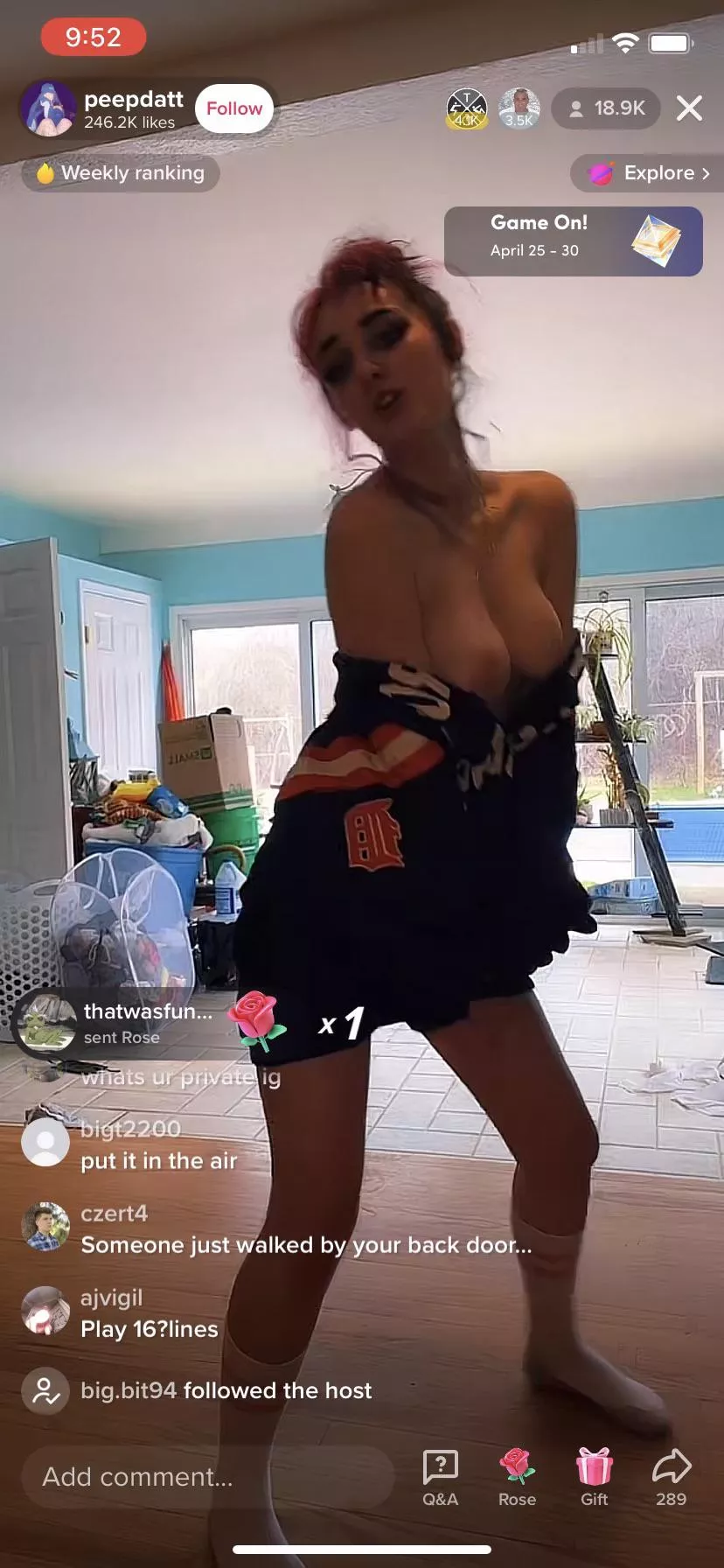 Goth Babe TikTok live nip slip @peepdat Goth Babe TikTok live nip slip @peepdat