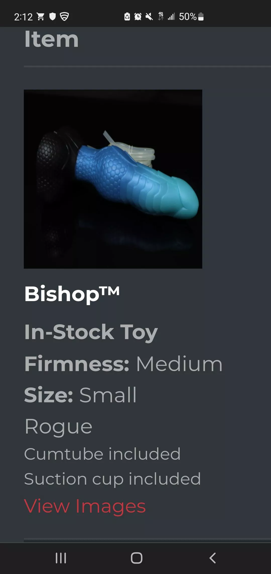 Grab this Bishop in today's drop. I can't wait for it to come in and try it out for prostate play.