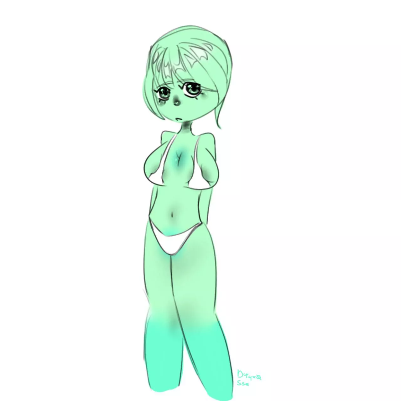 gradient slimegirl [OC]