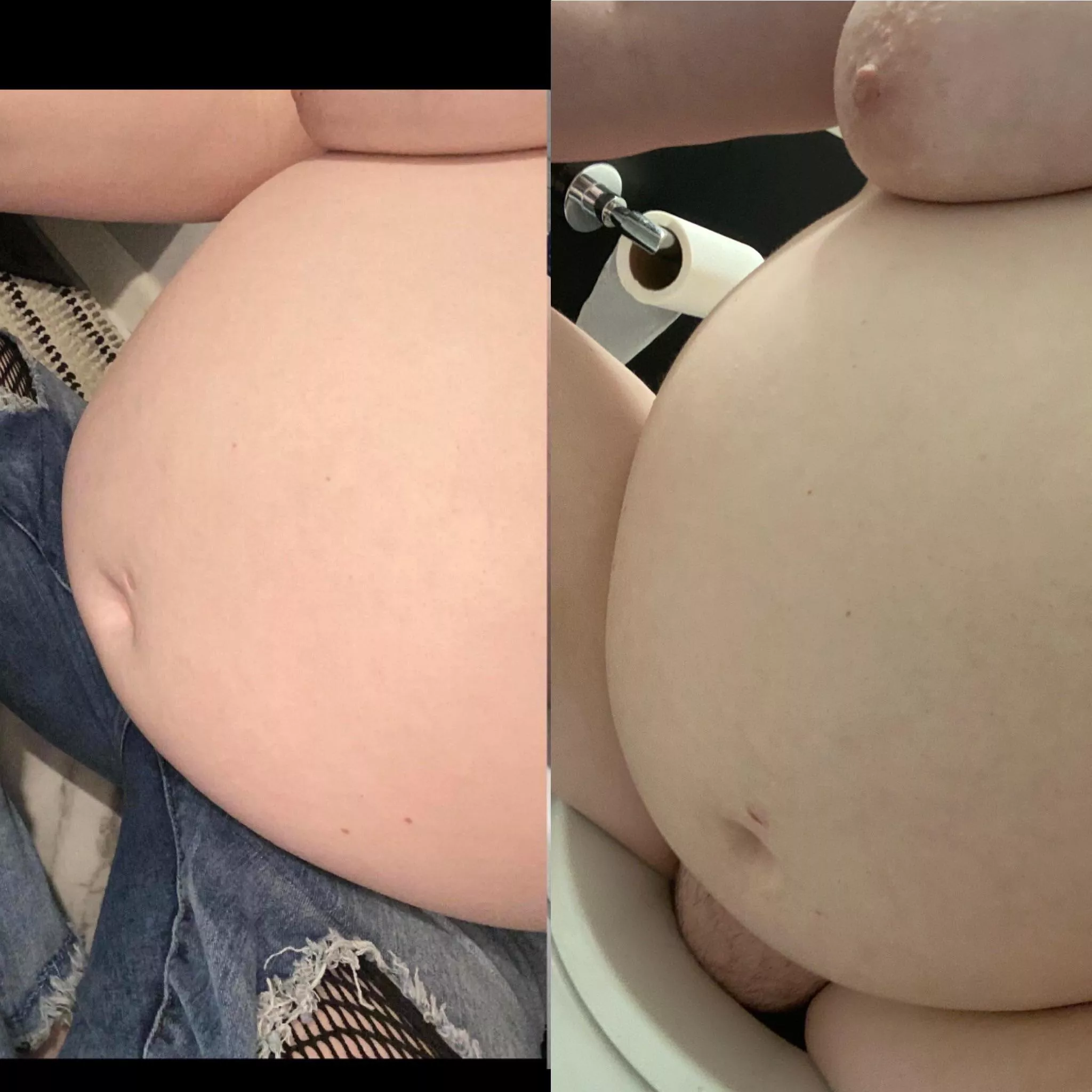 guess how many pounds and months in between for a surprise ;)