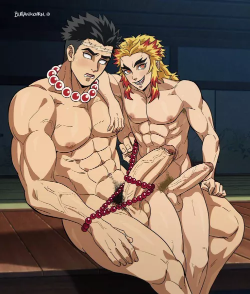 Gyomei and Rengoku from Demon Slayer (Buranko)