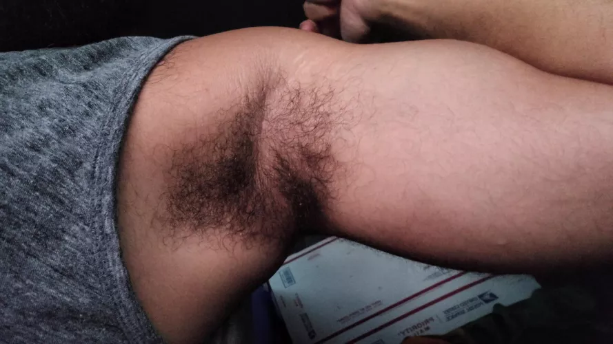 Hairy, ripe and covered in sweat. Who wants to take a wiff?