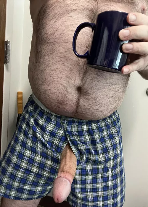 Half way through the day, some work done, gym done, and now changing before more work. Hopefully this cup gets me to the tequila later. Anyone want to stop by for a taste?