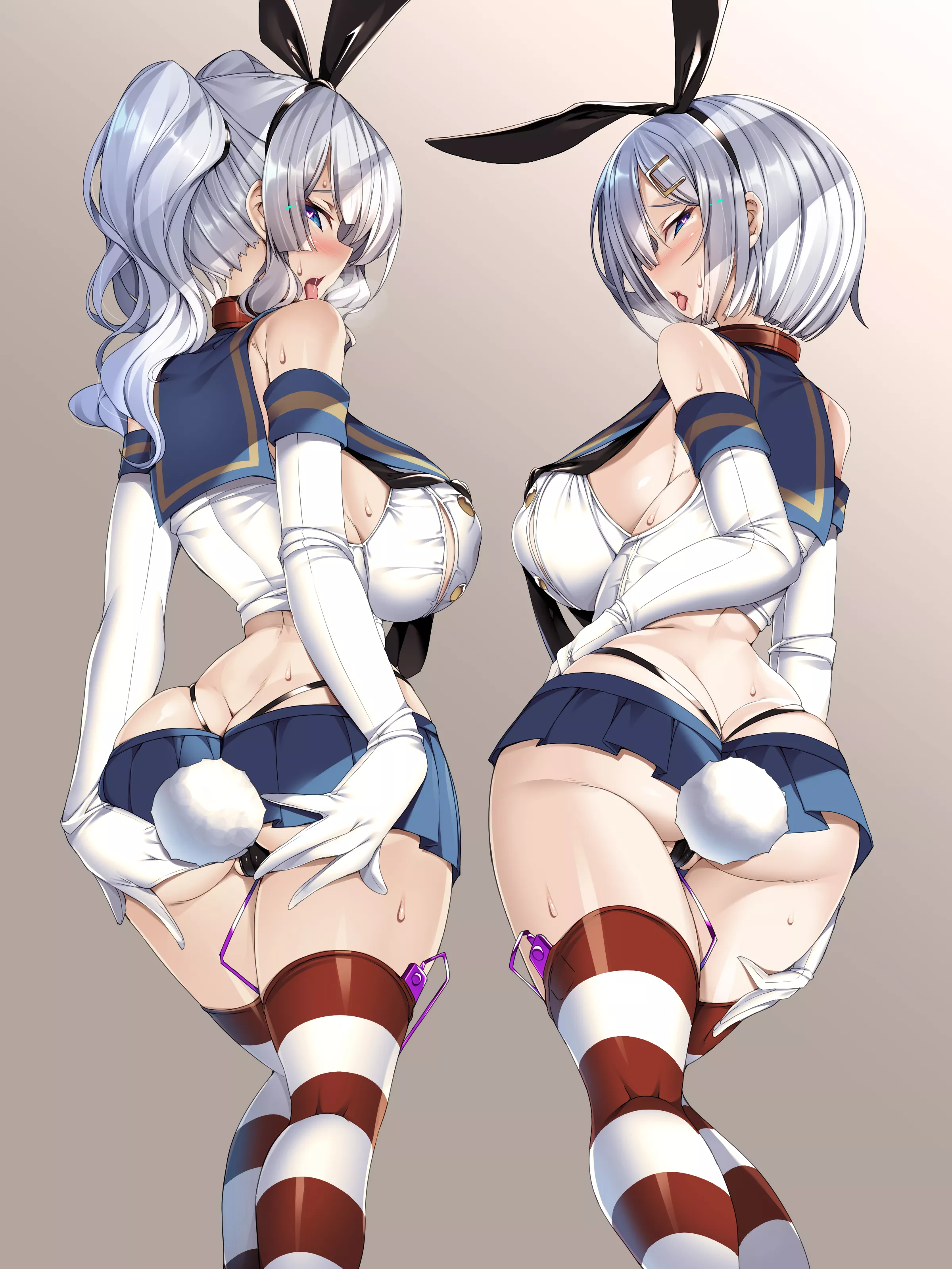 Hamakaze And Kashima Erotic Cosplay Of Shimakaze Bunny Lust
