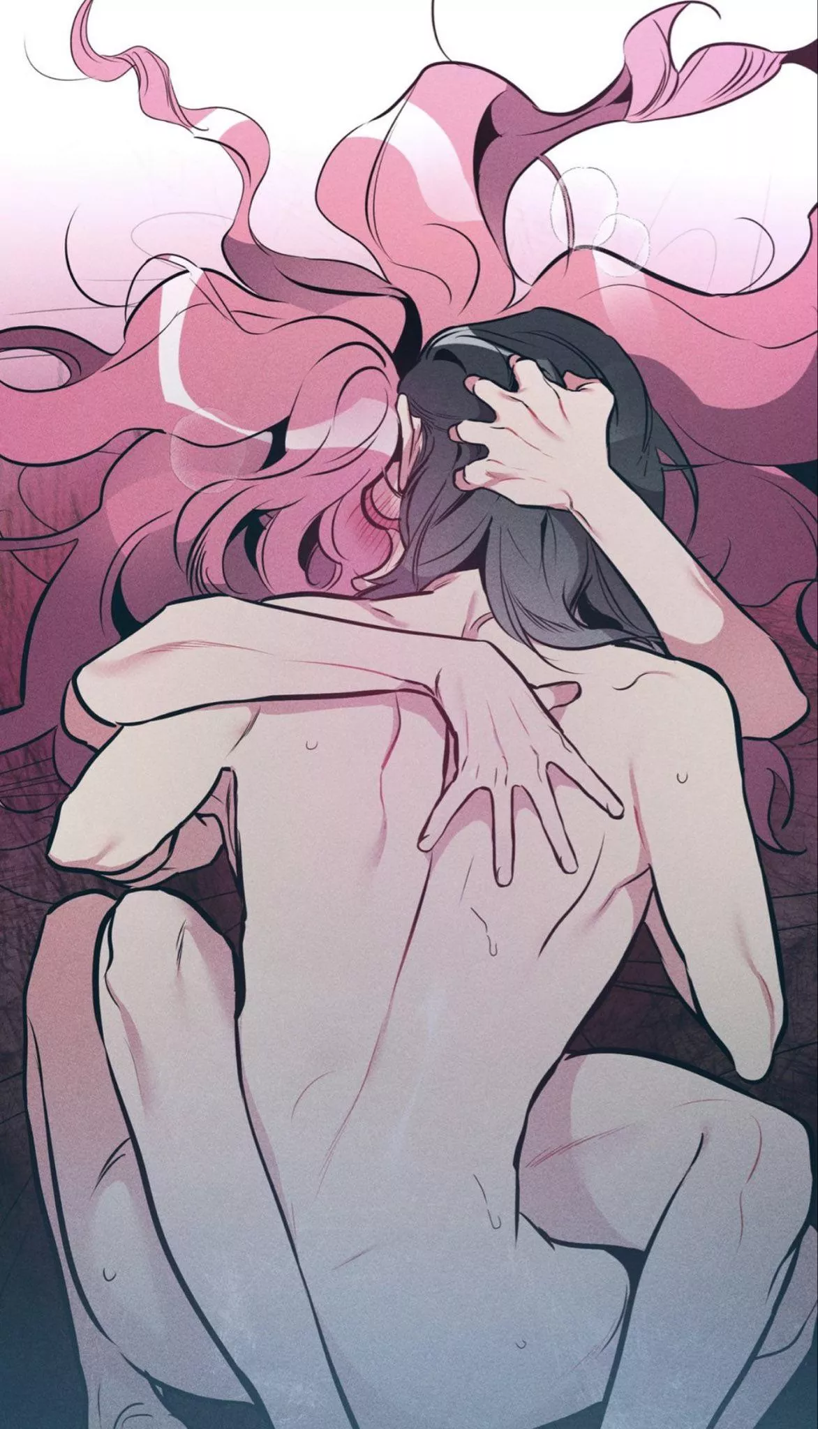 Hand in her hair, legs wrapped tight—everything about this position is a m o o d [Hateful Lady]