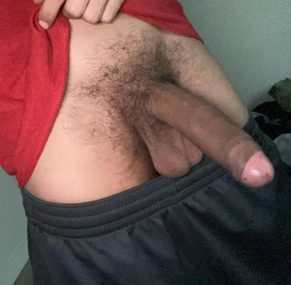 Hanging under my morning wood