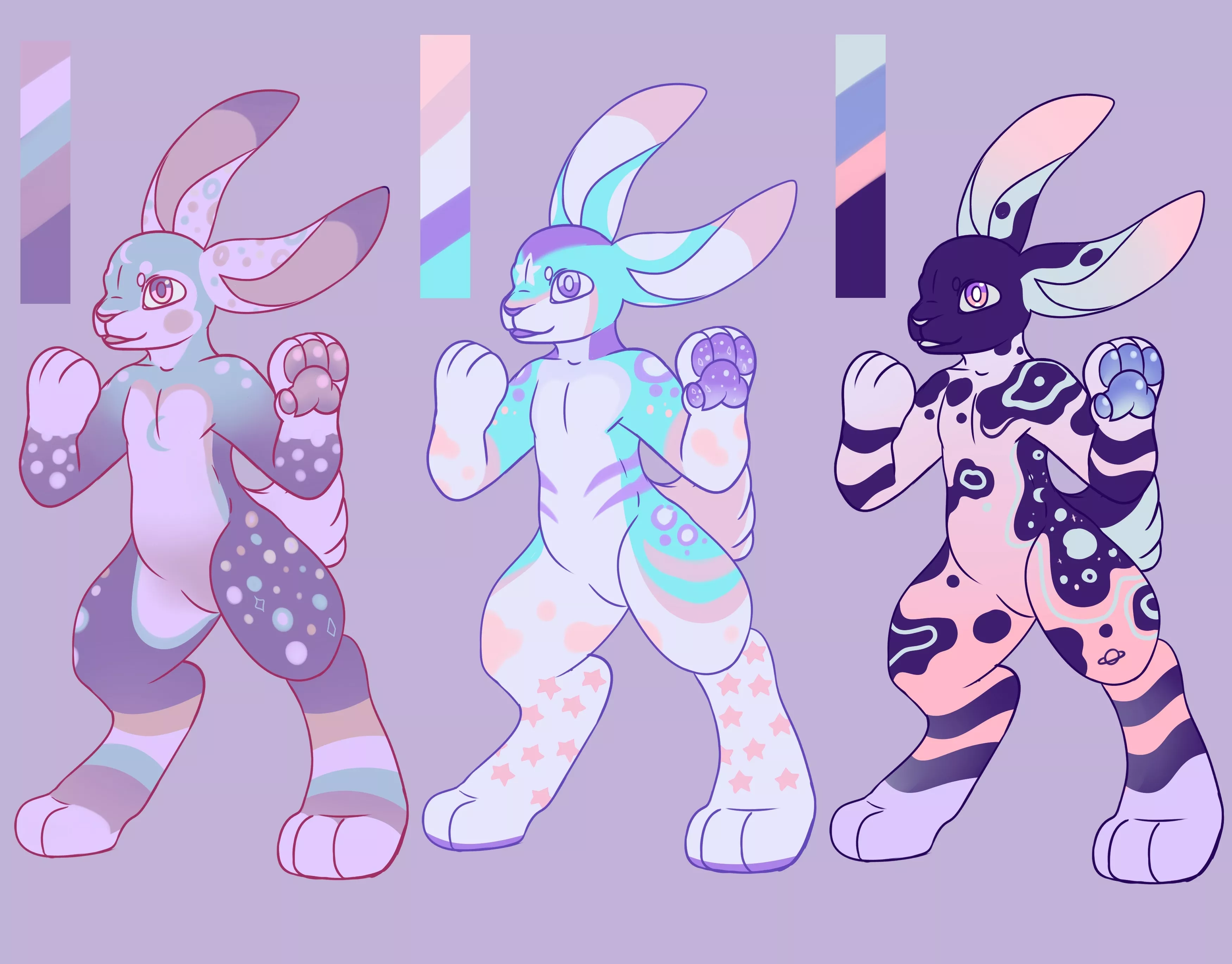 Happy Easter everyone!! To celebrate I made some bunny designs for sale, each is $15 paypal/venmo/cashapp (Designs made by me Chaosguts)